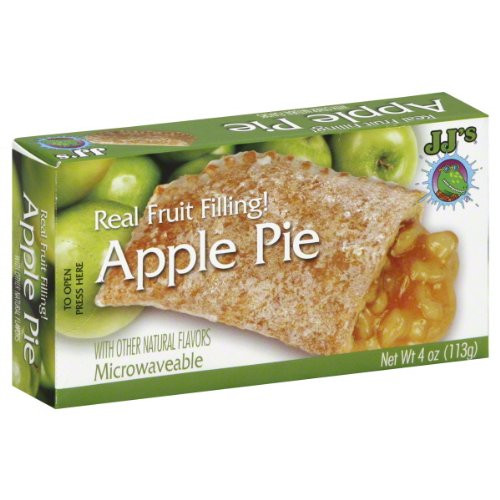 JJ's Bakery Lightly Glazed Snack Pies 4oz -Pack of 6- -Apple-