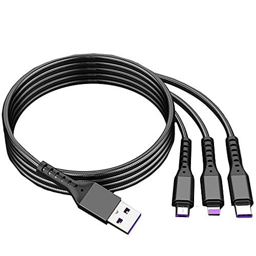 Multi Charging Cable-Braided Universal 4 in 1 Multiple USB Cable Fast Charging Cord Adapter with Type-C- Micro USB Port Connectors for Cell Phones Tablets Multi Charging Cable-Braided Universal 4 in 1 Multiple USB Cable Fast Charging Cord Adapter with Type-C- Micro USB Port Connectors for Cell Phones Tablets