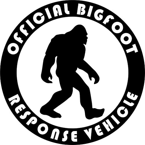 Bigfoot Response Vehicle Vinyl Sticker Decals for Car Bumper Sticker Window Laptop Sticker Tablet Phone -Black- 6-inches-