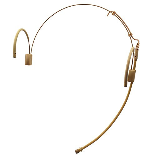 Pro Earhook Headset Headworn Microphone JK MIC-J 060 Compatible with Sennheiser Wireless Bodypack Transmitter - 1/8'' TRS Locking Screw Plug