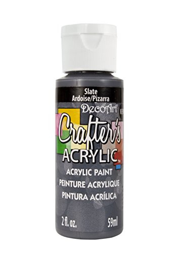 DecoArt DCA139-3 Crafter's Acrylic Paint- 2-Ounce- Slate