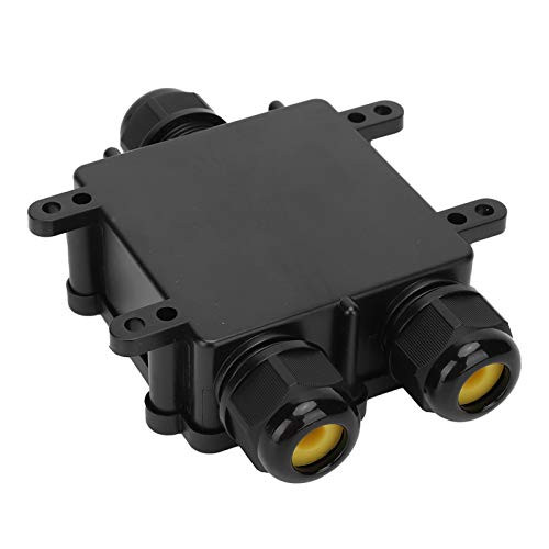 Waterproof Junction Box Outdoor 3-Way Plug Line External Electrical Junction Box Flame Retardant Cable Connector Case IP68 YB730
