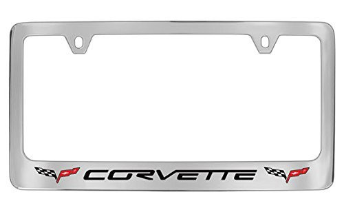 Chevrolet Corvette C6 Chrome Plated Metal License Plate Frame Holder