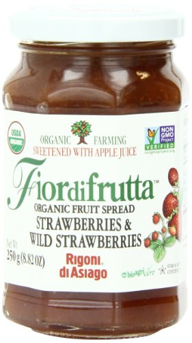 Rigoni di Asiago Fiordifrutta Organic Strawberry Fruit Spread- 8.82 Ounce -Pack of 1-- Strawberry