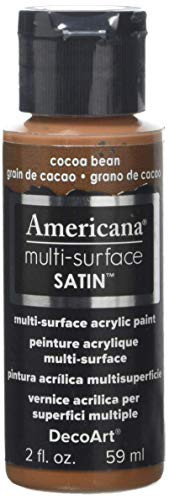 DecoArt Americana Multi-Surface Satin Acrylics Paint- 2-Ounce- Cocoa Bean
