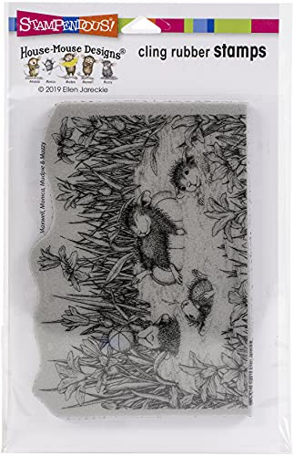 Stampendous House Mouse Cling Pool Play- Grey