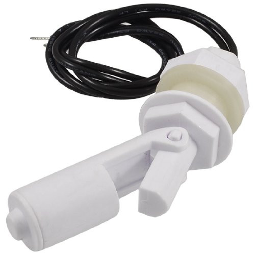 IIVVERR Tanks Horizontal Liquid Float Switch Water Level Sensor NO NC Black White -Tanques Sensor de nivel de agua con interruptor de flotador líquido horizontal NO NC Negro Blanco
