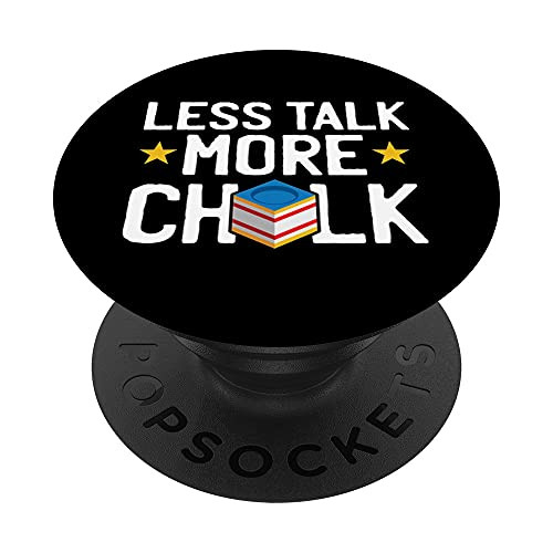 Less Talk More Chalk Billiards Funny Pool Snooker Player PopSockets Swappable PopGrip