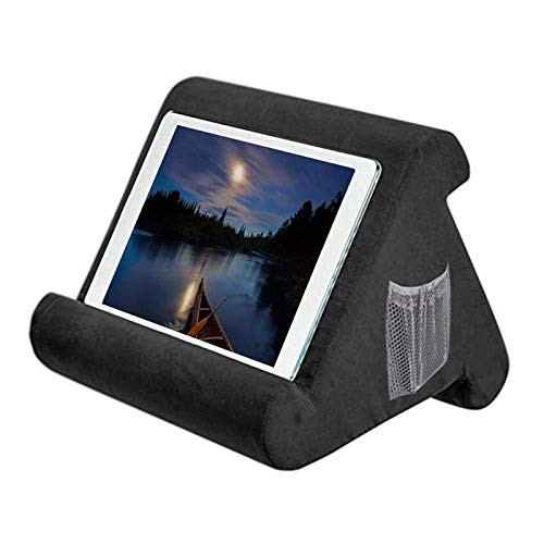 Yicare Pillow Foam Laptop Tablet Multifunction Tablet Stand Holder Stand Lap Rest Cushion for ipad with Bag Multi-Angle Soft Pillow Lap Stand for iPads