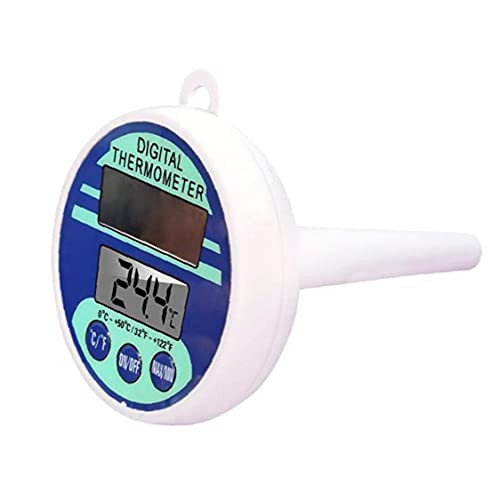 Liadance Solar Pool Digital Thermometer-Floating Pool Thermometer Max Min Water Temperature Thermometer for Outdoor/Indoor Swimming Pools- Bath Water- Spas- Hot Tubs- Jacuzzis  and  Aquariums