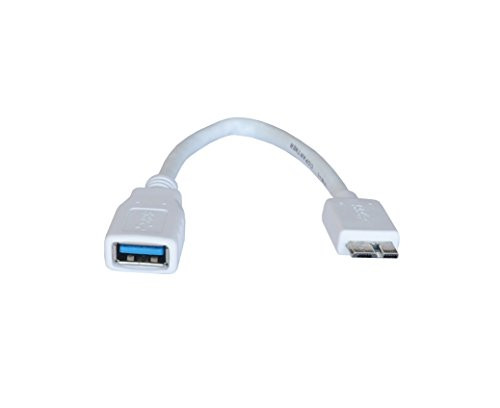 iShoppingdeals - for Samsung Galaxy Note Pro 12.2 / Tab Pro 12.2 Micro USB 3.0 OTG Host Adapter Cable- White