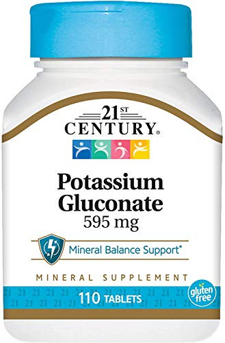 21st Century- Potassium Gluconate- 595 mg- 110 Tablets