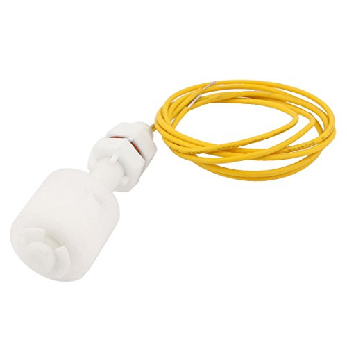 IIVVERR 40mm White PP Tank Water Level Liquid Sensor Vertical Float Switch -Interruptor de flotador vertical líquido de nivel de agua del tanque de 40mm blanco PP