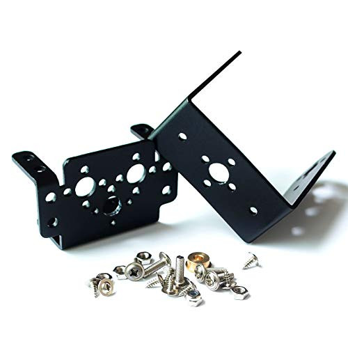 1set 2 DOF Short Pan and Tilt Servos Bracket Sensor Mount Kit for Compatible MG996 Retail