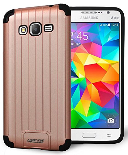 Rose Gold Pink Slim Duo-Shield CASE Cover for Samsung Galaxy Grand Prime G530 Phone -aka Grand Prime Duos- Go Prime SM-G530- G530A- G531- G530H- G530P- G530T- G530A- G530AZ-
