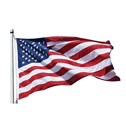 JSDOIN EverStrong Series American US Flag 6x10 Foot Heavy Duty Nylon - Embroidered Stars and Sewn Stripes - 4 Rows of Lock Stitching - USA Banner Flags with Brass Grommets 6 X 10 Ft JSDOIN EverStrong Series American US Flag 6x10 Foot Heavy Duty Nylon - Embroidered Stars and Sewn Stripes - 4 Rows of Lock Stitching - USA Banner Flags with Brass Grommets 6 X 10 Ft