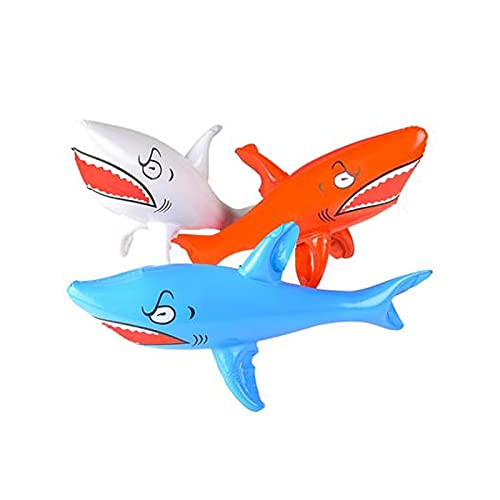 Inflatable Shark Rider for Water Pool - Party Favors- Decorations - 46 Shark Decor Set of 3 Inflatable Shark Rider for Water Pool - Party Favors- Decorations - 46 Shark Decor Set of 3