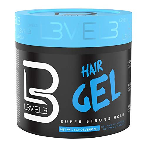 Level 3 Hair Gel - Super Strong Hold - Flake Free - Long Lasting Shine L3 - For Men and Women - Level Three Gel - Add Volume and Texture -500 ML-