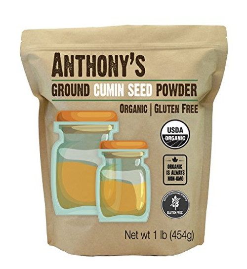 Anthony's Organic Ground Cumin- 1 lb- Gluten Free- Non Irradiated- Keto Friendly