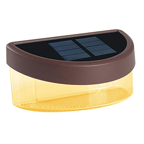 homozy Solar Deck Lights Outdoor- Step Lights 6 LED Waterproof Lighting for Outdoor Deck- Patio- Stair- Yard- Path and Driveway - Brown-Warm Light homozy Solar Deck Lights Outdoor- Step Lights 6 LED Waterproof Lighting for Outdoor Deck- Patio- Stair- Yard- Path and Driveway - Brown-Warm Light