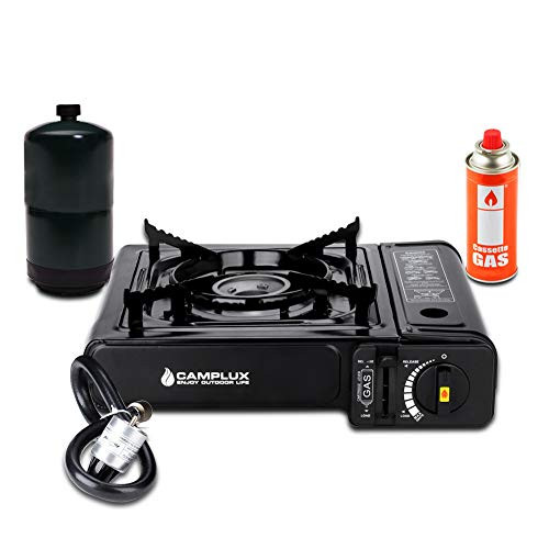 Camplux New Dual Fuel Propane & Butane Portable Outdoor Camping Gas Stove Single Burner with Carry Case Camplux New Dual Fuel Propane & Butane Portable Outdoor Camping Gas Stove Single Burner with Carry Case