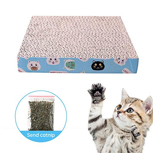 Cat Scratchers with Free Catnip- 2 in 1 Pet Cat Scratcher Cardboard- Multiple Angles Cat Scratcher with Ball Toy- Wave Curved Cat Scratching Board- Cat Scratch Sofa Lounge- Kitten Scratching Pad Cat Scratchers with Free Catnip- 2 in 1 Pet Cat Scratcher Cardboard- Multiple Angles Cat Scratcher with Ball Toy- Wave Curved Cat Scratching Board- Cat Scratch Sofa Lounge- Kitten Scratching Pad