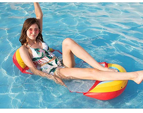 Nobranded Water Hammock- Pool Lounger Float Hammock Inflatable Rafts Floating Chair Pool Float for Adults and Kids -Rainbow- Nobranded Water Hammock- Pool Lounger Float Hammock Inflatable Rafts Floating Chair Pool Float for Adults and Kids -Rainbow-