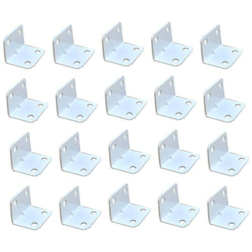 20Pcs Metal Right Angle Bracket Fastener L Shaped Corner Fastener Joints Support Bracket?3415?