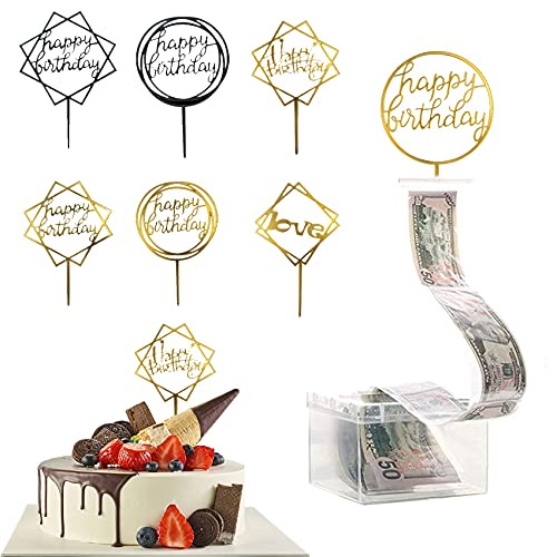 27 Pieces Money Cake Pull out Kit- Surprise Money Box for Cakes- Cake ATM Money Box Includes Special Money Box and Clear Bag- Money Pulling Cake Making for Cake Decoration Party Favor