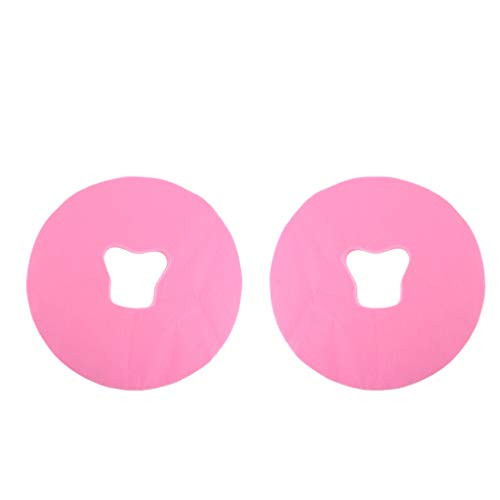 Baosity 200 Count Disposable Headrest Face Rest Covers for Spa Massage Table Pink
