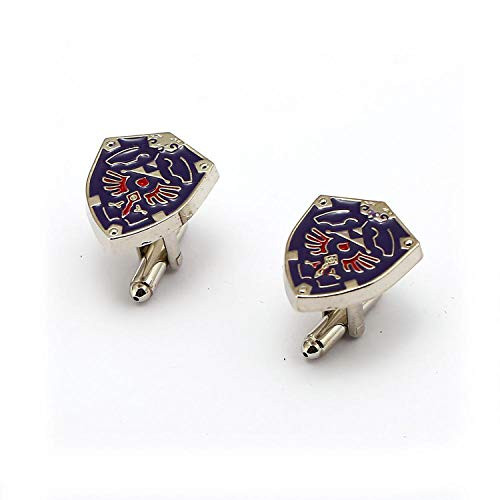 Hylian Shield Cufflinks For Game Legend of Zelda Fans Shirt Cuff Buttons Pins Jewelry Accessories MLEY812