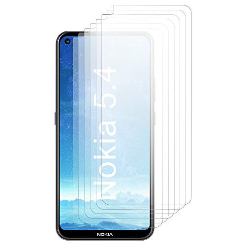 J and D Compatible for Nokia 5.4 Screen Protector -6-Pack-- Not Full Coverage- Anti-Glare Matte Film Shield Screen Protector for Nokia 5.4 Protective Film