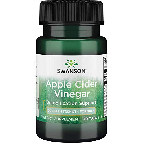 Swanson Double-Strength Apple Cider Vinegar 200 Milligrams 30 Tabs