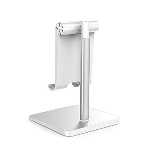 Pimeishou Universal Metal Desktop Tablet Mount Bracket Telescopic Cellphone Stand Holder - 1 Silver