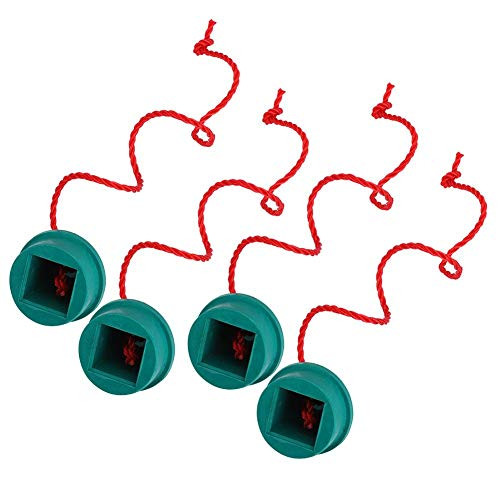 Alomejor Billiard Chalk Holder 4pcs Rubber Chalk Holder for Billiard Pool Snooker Table Cue Stick Club