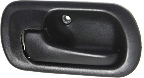 Evan-Fischer Interior Door Handle compatible with Honda Civic 96-00 Rear LH Inside Black Sedan DX/EX/GX/LX models