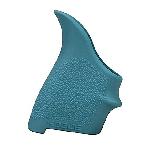 Hogue 18404 HandAll Beavertail Grip Sleeve- Smith  and  Wesson M and P Shield- Ruger LC9- Aqua