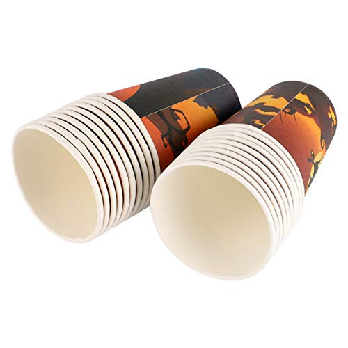 TOYANDONA 20Pcs Halloween Paper Cups Disposable Paper Cups Disposable Drink Cups Halloween Party Tableware Halloween Party Favors -Assorted Color-