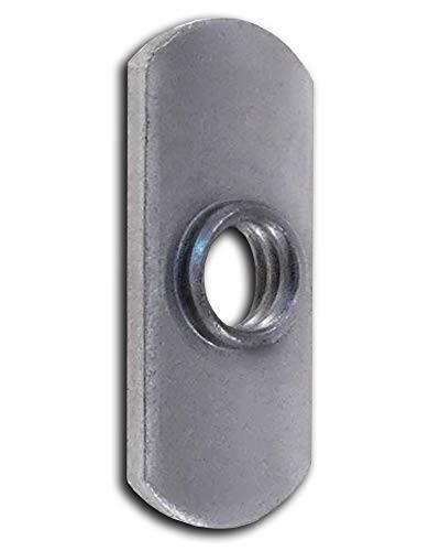 T Nuts T Slot Extrusion T Slide Nut Weld Nuts Spot Weld Tabs Cage Nuts 10 Pack 5/16-18 Steel Tab Weld in T for T Slot Aluminum Extrusion Economy T Nut Weld Nut Dual-tab T Nut Super-Deals-Shop