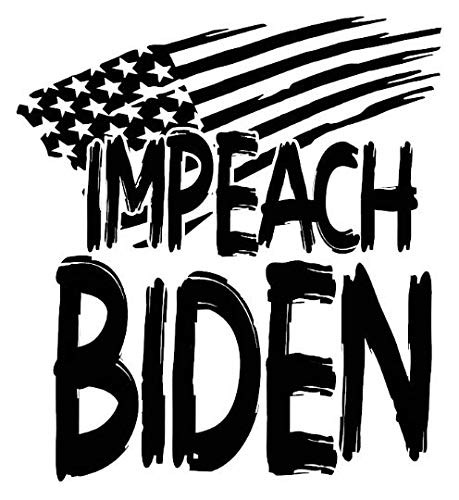 Check Custom Design Impeach Biden W/Flag Decal