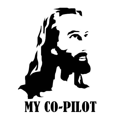 Jesus - My Co-Pilot Decal by Check Custom Design