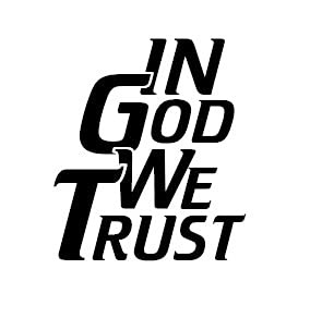 in God We Trust Decal by Check Custom Design
