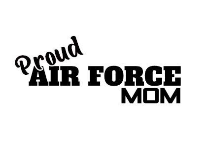Proud Air Force Mom / Proud Air Force Dad Decal by Check Custom Design