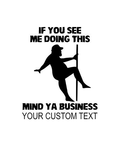 Create Your Own Custom Pole Dancer Decal by Check Custom Design