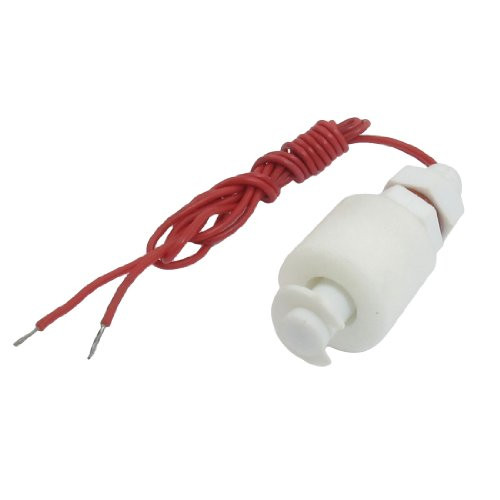 IIVVERR Tank Pool Liquid Water Level Sensor Red Wire Vertical Floating Switch -Interruptor flotante vertical del cable rojo del sensor de nivel de agua líquida de la piscina del tanque