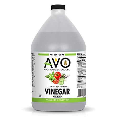 AVO 1 Gallon -128 oz- Pure Natural Distilled White Vinegar - 5 percent Acidity For Cooking and Cleaning Purposes