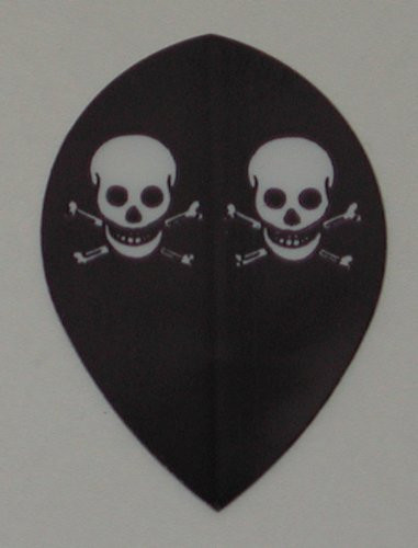 US Darts - 5 Sets -15 Flights- - Skulls - Hard- Pear Poly Flights