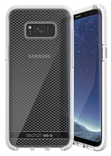 Tech21 Evo Check Case for Galaxy S8 With Impact Protection and Lightweight - Clear/White