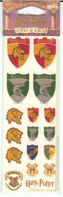Harry Potter Hogwarts School of Witchcraft  and  Wizardry House Shields Stickers Harry Potter Hogwarts School of Witchcraft  and  Wizardry House Shields Stickers