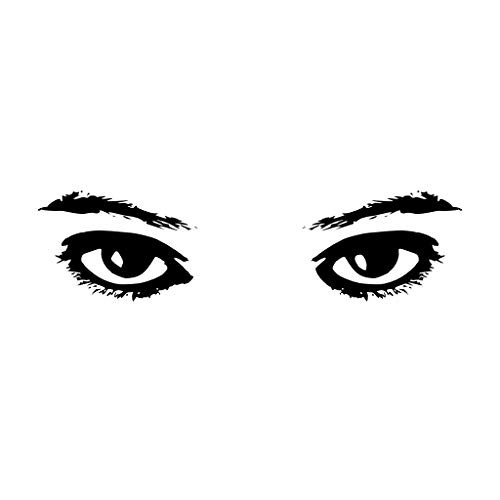 Check Custom Design Nice Set of Eyes Decal